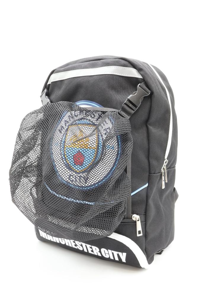 Batoh City FC Black Délka 39 cm x Šířka 26 cm x Hloubka 17 cm [Manchester Style] MCI-MBBK01
