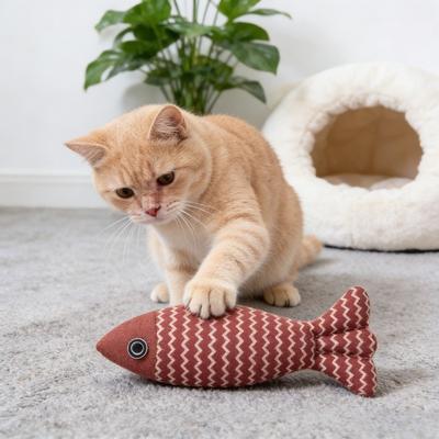 Cat Toys Soft Linen Interactive Play Toy Indoor Exercise Pet Accessory with Catnip for Kitten Daily Entertainment