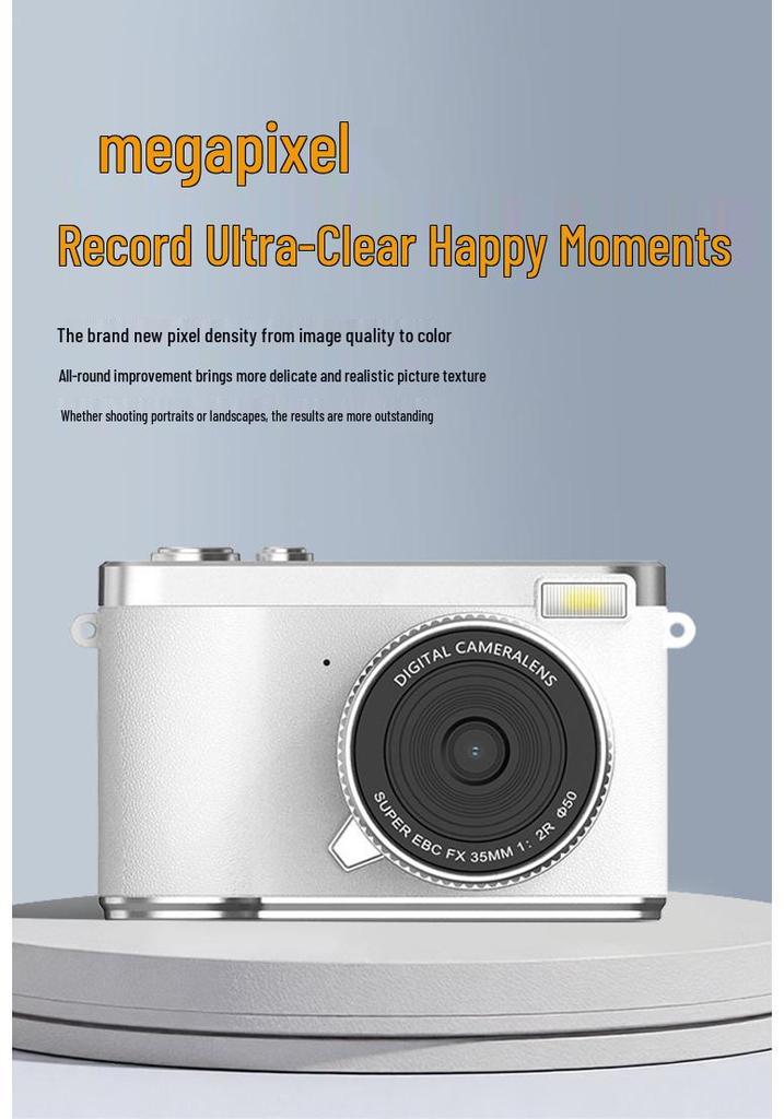 New Entry-Level 50MP Retro CCD HD Camera with Selfie Mode for Students