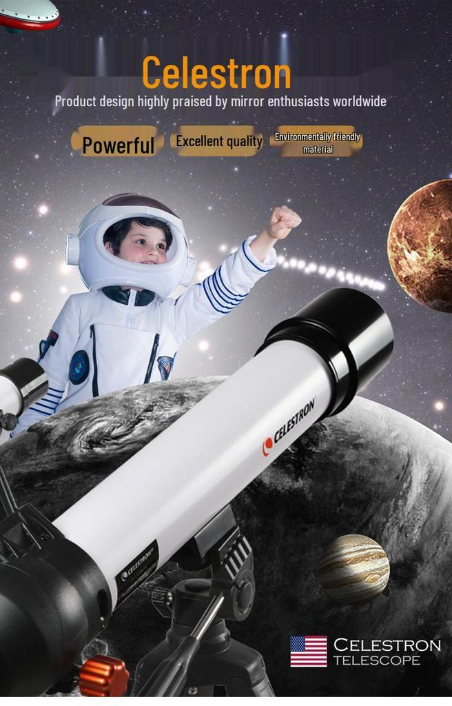 HD Professionelles Astronomisches Teleskop für Sternenbeobachtung mit Hoher Vergrößerung - Ideal für Schüler & Kinder