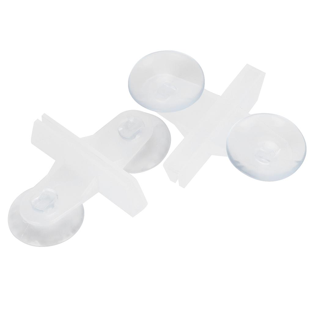 50 Stück Kunststoff Aquarium Trennplatte Fisch Trennwand Saugnapf Clip Trennwand Halter