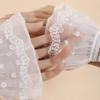 Lace Ruffled Wrist Fake Sleeves Cuffs Costume Accessory Lace Cuff Fashion Sweater Cuffs  Wedding