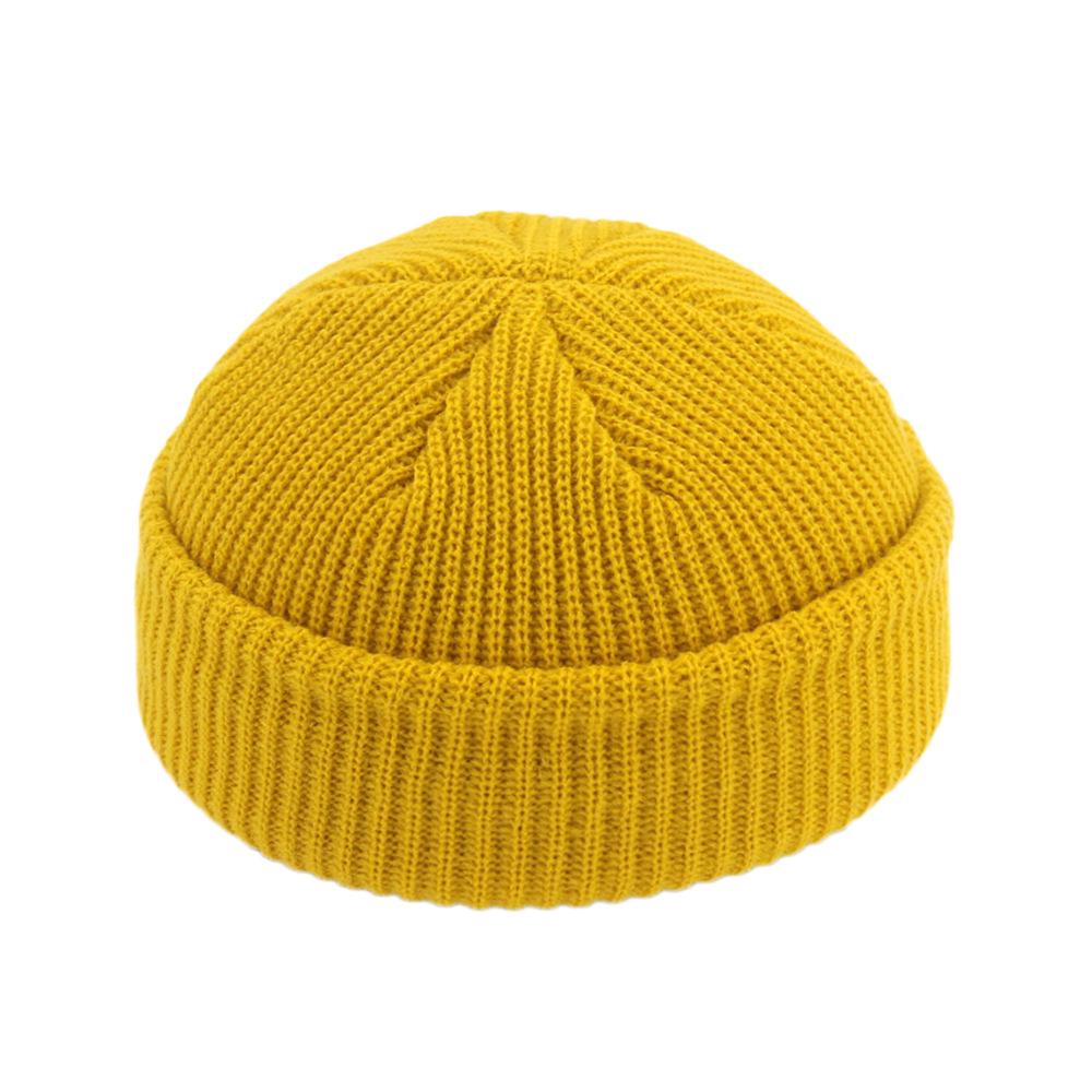 2020Fashion Hip Hop Beanie Strickmütze Männer Skullcap Frauen Winter Warm Brimless Baggy Melon Cap Manschette Docker Fisherman Beanies Hüte