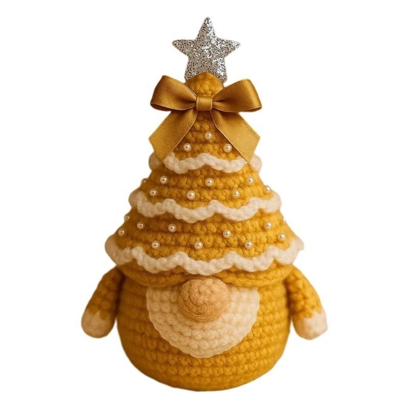 Beginner Christmas Gnomes Crochet Set With Step By Step Guide Soft Cotton Materials Crafting Activity