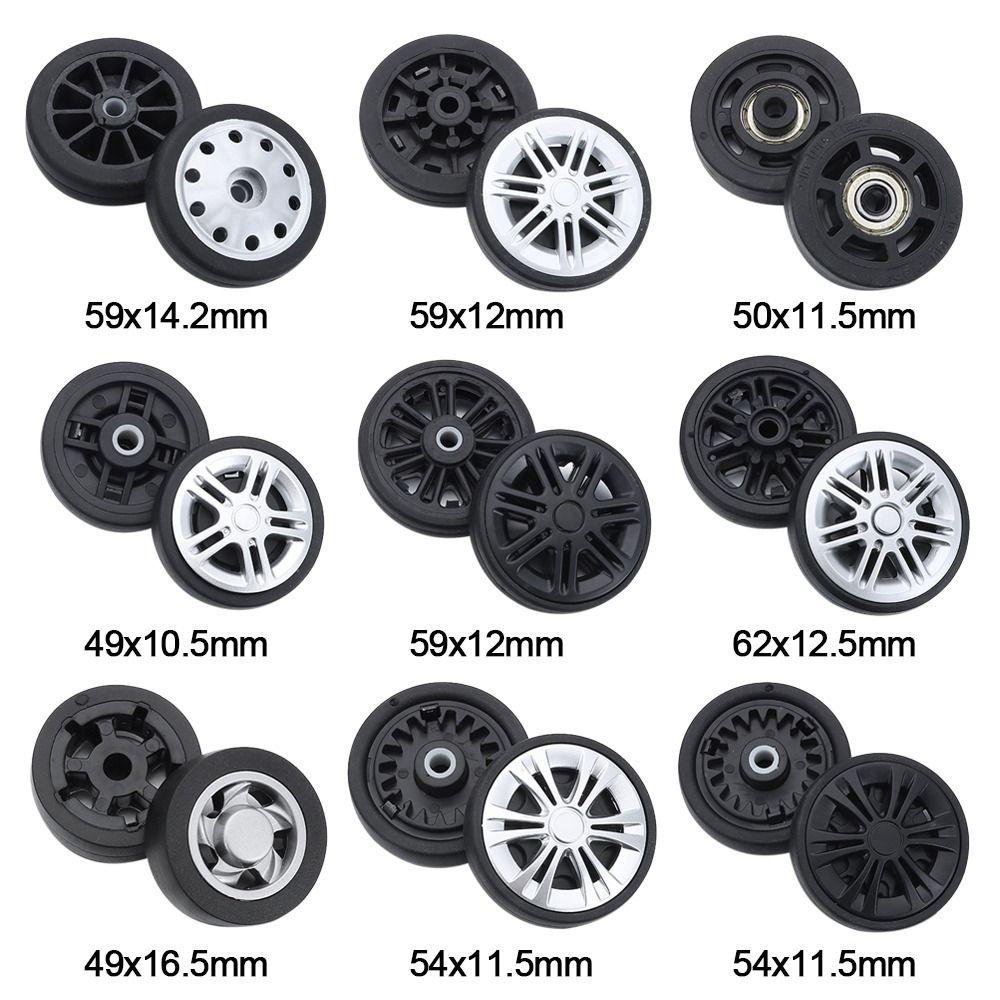 Portable Replacement Suitcase Wheels Silent with Screw Travel Luggage Wheels Wear-resistant Replace Wheels Luggage Accessories