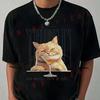 Schrodinger’s Cat Walks Into A Bar T-Shirt Moto Riders Men's Casual O-Neck Tops Tee 2026