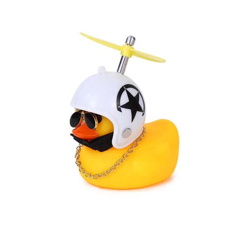 Wind-Resistant Electric Yellow Duck Dashboard Ornament