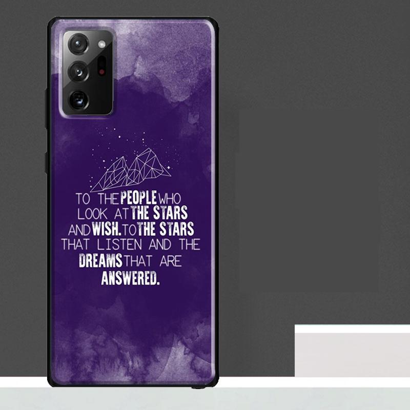 A Court Of Mist And Fury Case For Samsung Galaxy S24 Ultra S23 S22 S21 S25 Ultra S9 S10 S20 Plus S25 FE Phone Cover