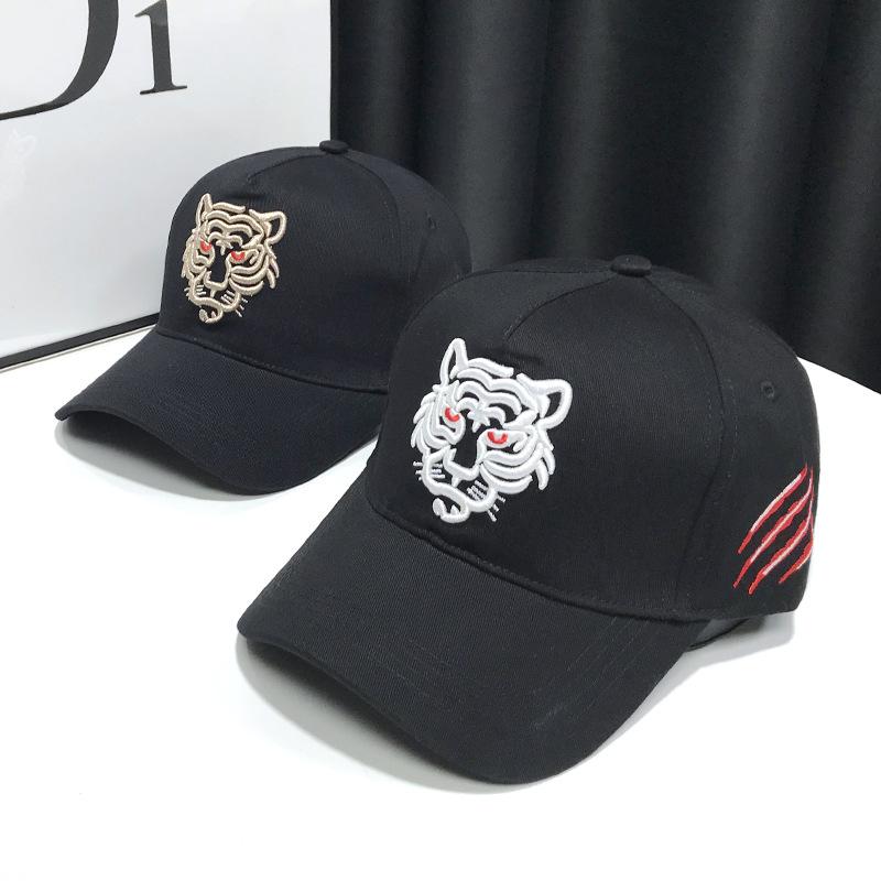 Unisex Cotton Tiger Embroidery Baseball Cap Men Women Hip Hop Hat Leisure Trucker Caps Outdoor Adjustable Snapback Hats Gorras