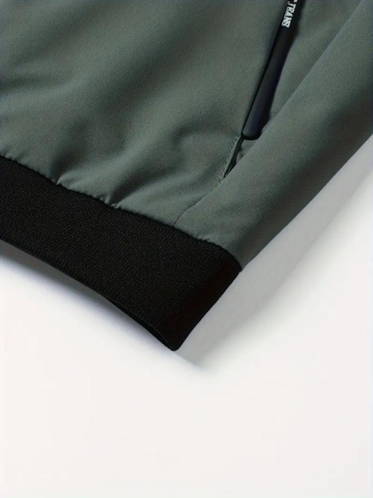 Herren Bomberjacke mit Buchstabenstickerei