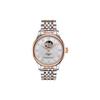 Automatik-Mechanikwerk 30m Wasserdichtigkeit Herrenuhr 39,3mm Silbernes Zifferblatt T006.407.22.033.02