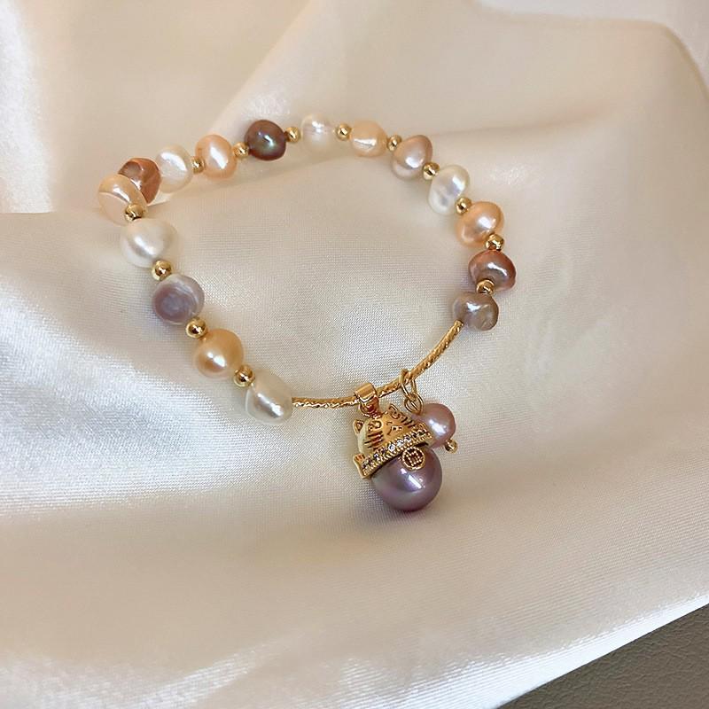 2024 Trendy Freshwater Pearl Bracelet: Simple, Elegant European & American Style Jewelry