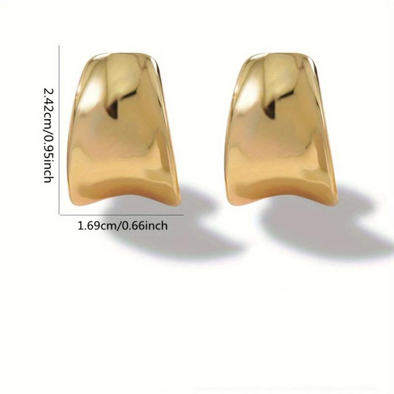 

Stainless Steel Flower Earrings For Women Trend Simple Geometric Gold Color Piercing Ear Accessories Wedding Jewelry Gifts A7