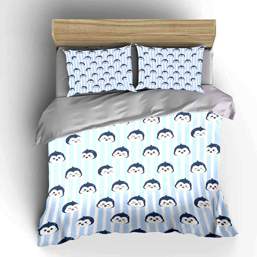 Adorable penguin parade dreams Bedding sets Duvet covers Pillowcases(1* Duvet Cover 2* Pillowcases without duvet insert)