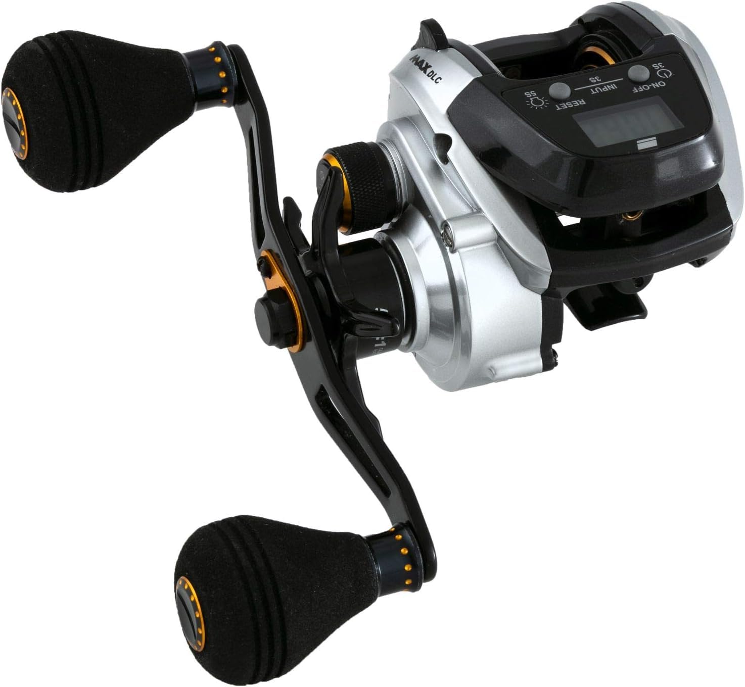 

AbuGarcia MAX DLC Large Screen Digital Line Counter Reel Power Handle Model Right-Hand [Used]