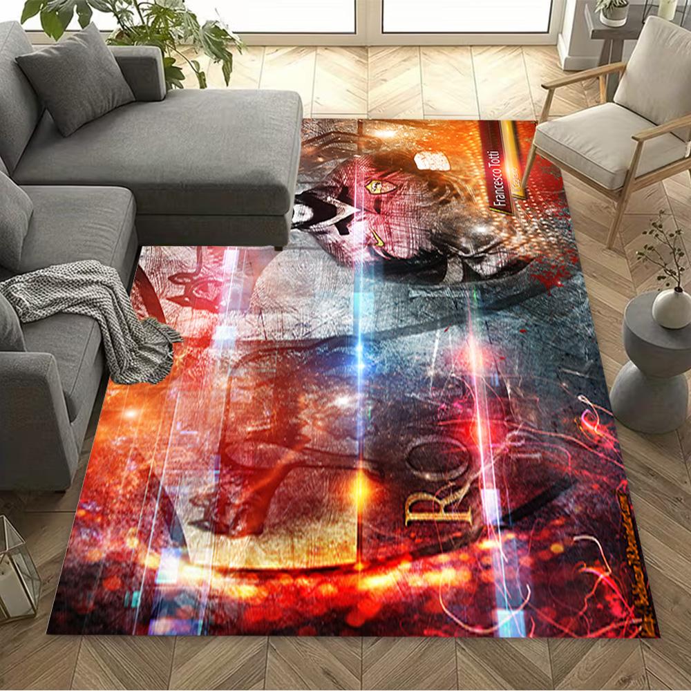 Dynamic Soccer Player Action Carpet Perfect for Outdoor Dining Room Foyer Balcony Anti-slip Rug Office home decor Perfect Gift for Friends & Family