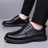 Black Soft Sole Cow Leather Shoes for Men Spring Autumn New Designer Retro Loafers Male Fashion Business Casual Shoes Man