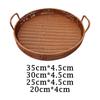 Round Basket Tray Organizer Basket for Desktop Cupboard Living Room
