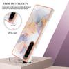 Phone Cover for Sony Xperia 1 IV 5G,YB IMD Series-1 Marble Floral Pattern IMD IML TPU Phone Case