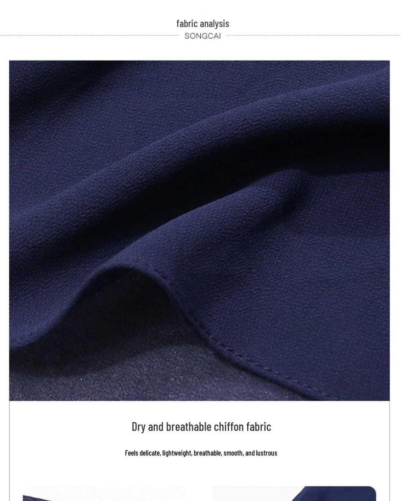 Damen Chiffon Kurzarm Zweiteiler Übergröße Bluse - 2024 Mode für Mütter mittleren Alters