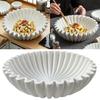 Decorative Bowl Fruit Bowl Decorative Tray Ruffle Scallops Bowl for Home Decors Handicraft Bowl Stylish Key Bowl Gift