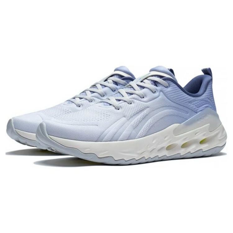 Li Ning Yuedong 1.0 Durable Shock Absorbing Breathable Low Top Running Shoes Men Sneakers Blue Purple ARST029-4