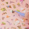 Série de Restauration en Porcelaine Couleur Kawaii Scène Miniature 3D Autocollants Scrapbook DIY Papeterie Empilable Autocollants