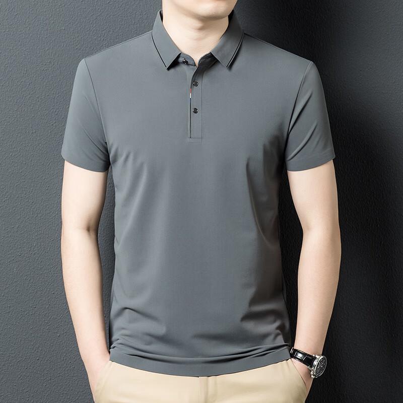 Yiliteng Men's Summer Lapel Polo Shirt YTMTST5065