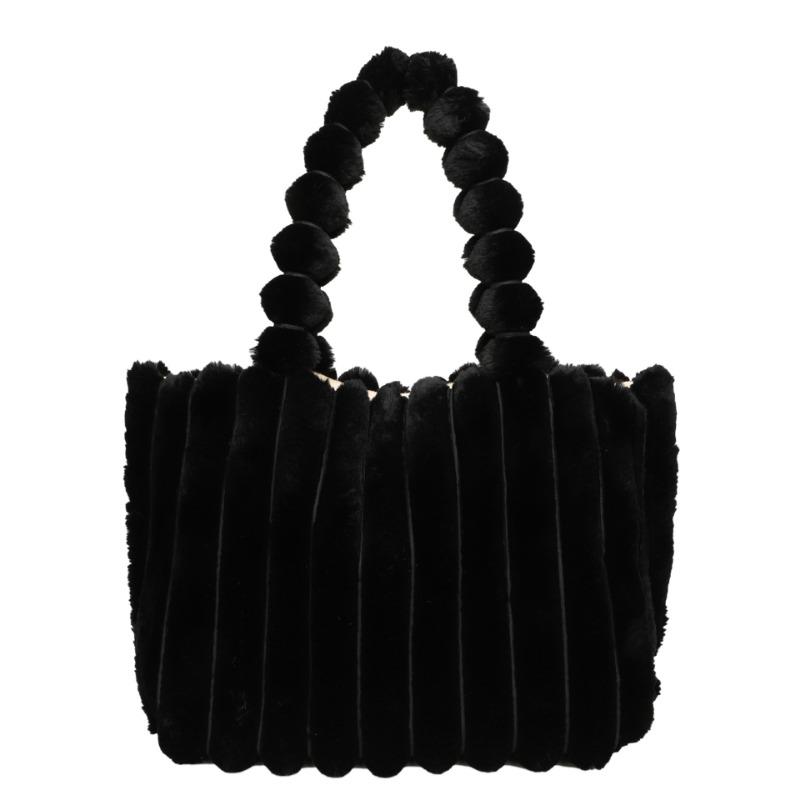 Plush bag women's autumn and winter new fashion shoulder bag handbag large capacity tote fluffy women's bag