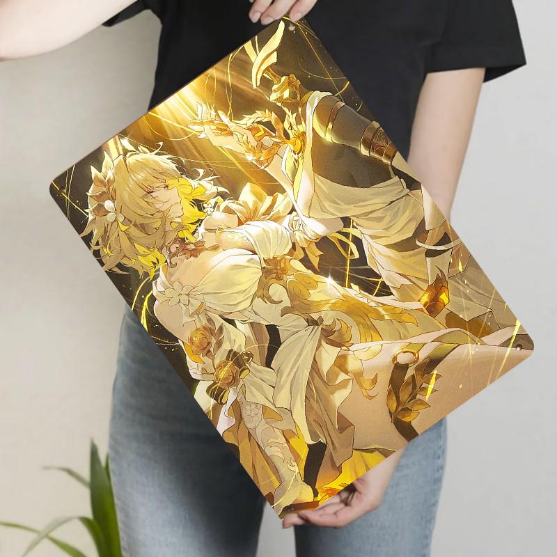 

Custom Anime Game Character Metal Iron PaintingPeripheral Wall Art Decor Hanging Ornament 20x30cm（7.8x11.8inch）