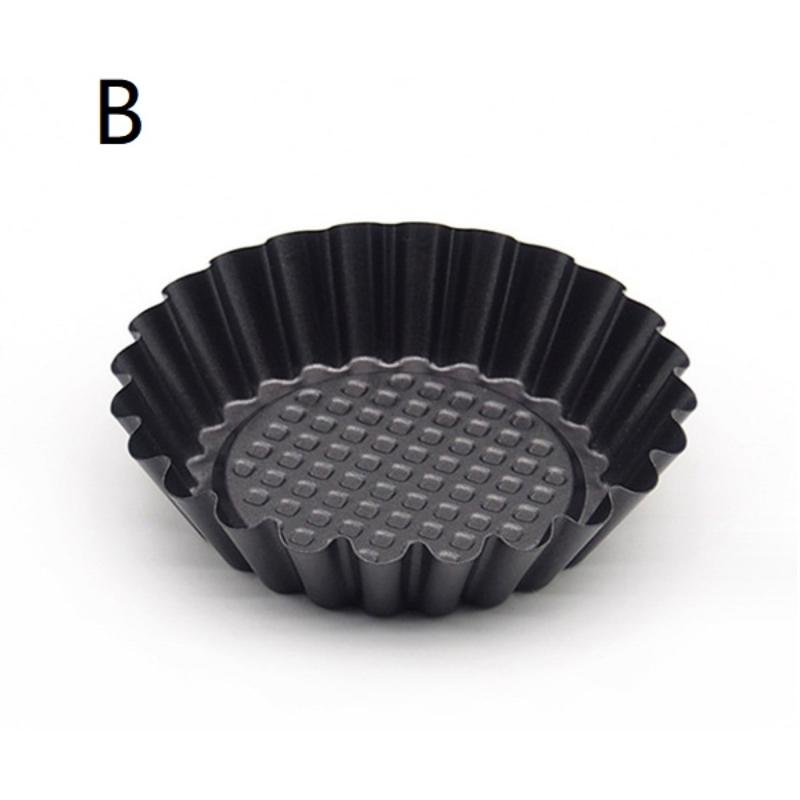 Muffin-Form Kohlenstoffstahl Eierkuchen-Formen Mini Antihaft-Kuchenform Wiederverwendbar Kreative Tartlet-Backform Pizzaform