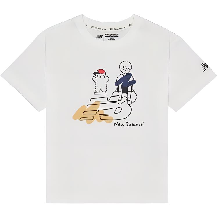 New Balance T Shirt Ecru Children Aged 3 7 Years Old ND7EE2V013-IV 120