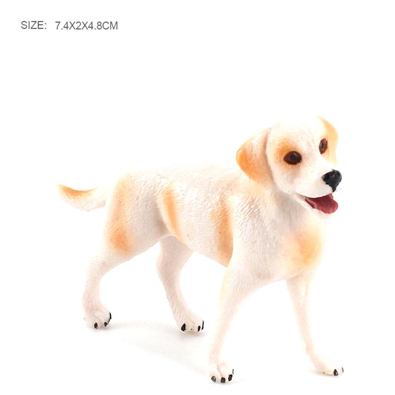 Simulation Mini Dog Animals Model Micro Figurine Fairy Garden Decoration Cake Toppers Toy Kid Gift Dollhouse Accessories