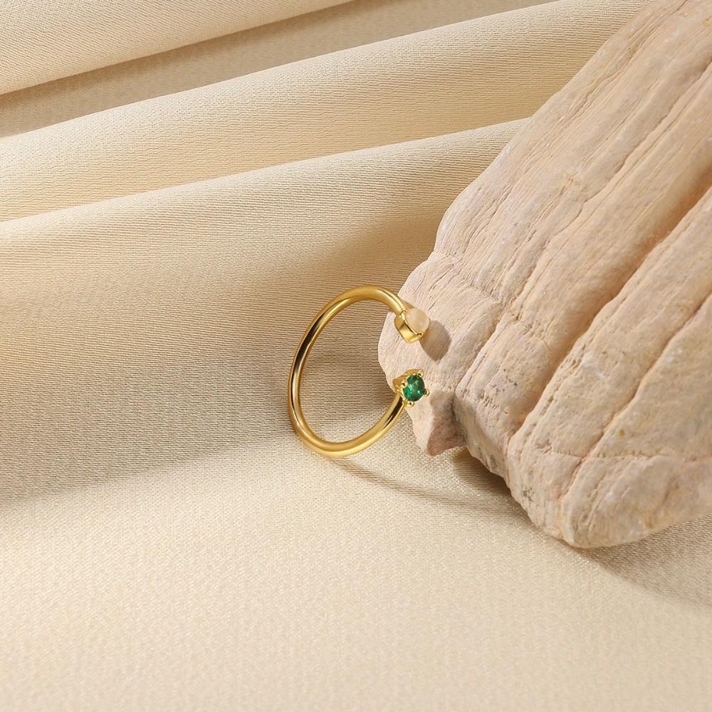 Colorful Cubic Zirconia Birthday Rings Romantic Fashion Jewelry Fashion Opening Rings Women Girls
