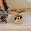 Elevated Pet Feeder Dog Cat Bowls Stainless Steel For Food And Water Wooden Frame