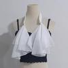 Y3NE Victorian Detachable Fake Collar Layered Jabot Necktie For Medieval Costume Historical Reenactment Themed Party