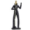 Band Figure Statue Stable Resin Musical Figure Sculpture Exquisite Craftsmanship Decorative Musician Figurine for Cafe