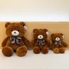 Adorably Charming Bowknot Teddy Bear Plush Toy Cartoon Stuffed Doll For Kids