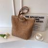 Women's Straw Shoulder Bag Feminine Bag Luxury Large Capacity Designer Fashion Travel Beach Designer