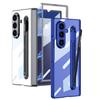 Suitable for Samsung Z Fold7 Mobile Phone Case Electroplated Pc Phantom Transparent Fold7 Integrated Pen Slot with Pen Protection Case