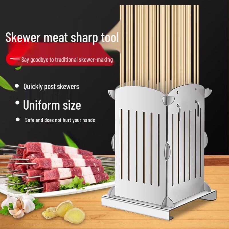 

Naiduo Automatic BBQ Skewer Maker 100 Skewers