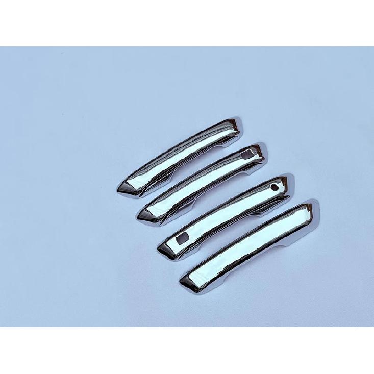 For Jeep Grand Cherokee 2024 2025 2026 Car Accessories ABS Chrome Door Handle Cover With Smart Key Hole Catch Cap Trim Molding