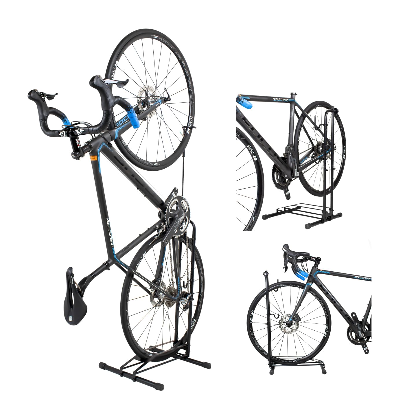 

Подставка для велосипеда GORIX может быть установлена в 3 типах и подставка для шоссейного велосипеда PRO [можно (вертикальный, горизонтальный, подвесной)] GX-013D (черный)