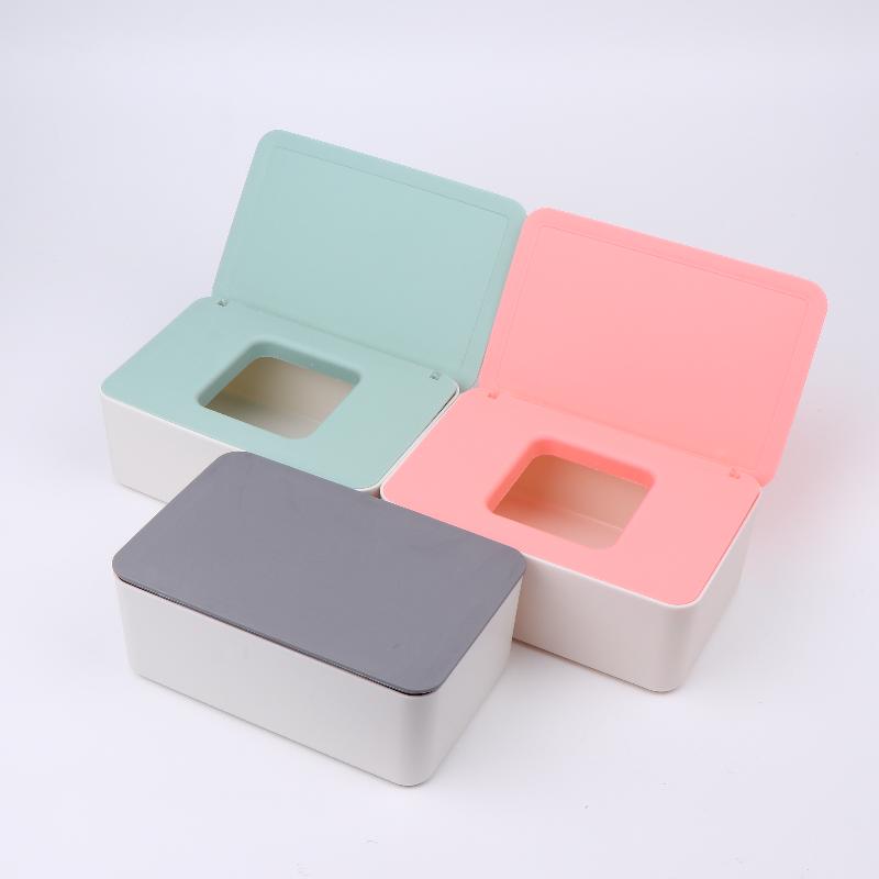 Wet Tissue Box Paper Dispenser Portable With Lid Tissue Storage Box Holder Dustproof Baby Car Organizer Napkin