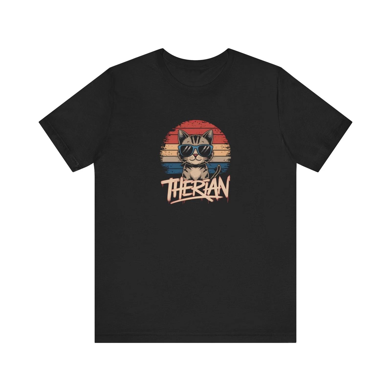 Therian Shirt Cat Therian Gift Therian Stuff Therian Shirt Therian Clothes L