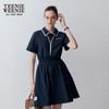 Teenie Weenie Women's Retro Sport Polo Collar Dress