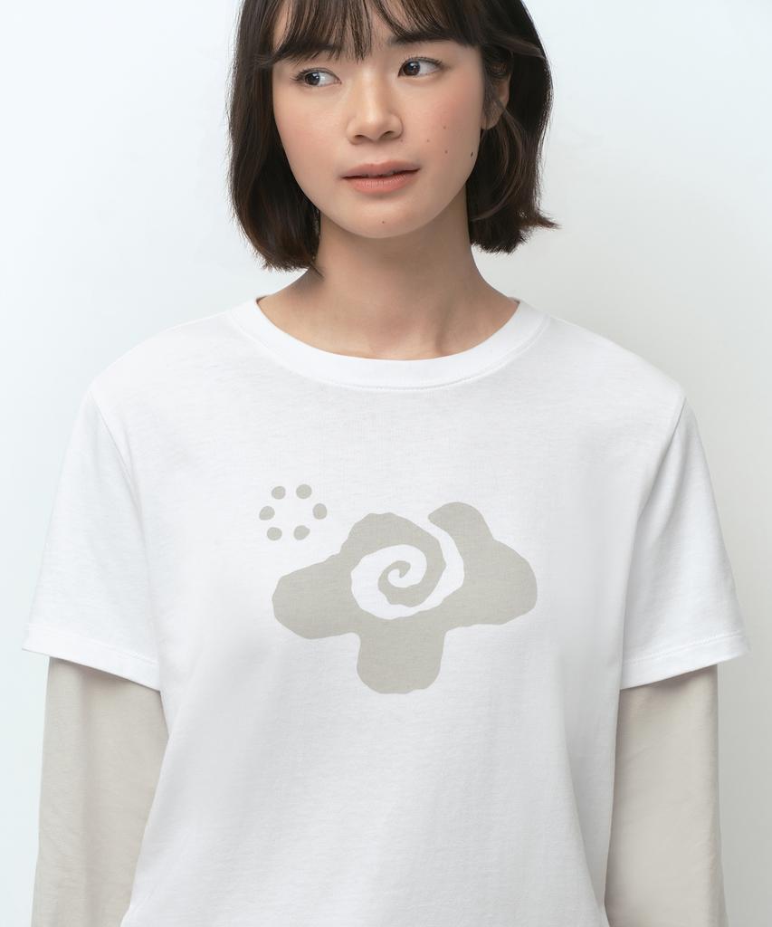MUSINSA STANDARD WOMAN [Ohesio Collaboration] Layered Long Sleeve T-Shirt [White]