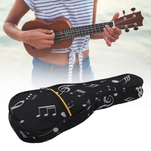 21-inch Ukulele Case, Outdoor Travel Ukulele Case with Front Zippered Pocket and Metal Zipper