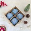 4 Pieces/Set of Diamond Sequins Glitter Christmas Balls Holiday Supplies Christmas Tree Pendants Gifts Giveaways Window Dressing