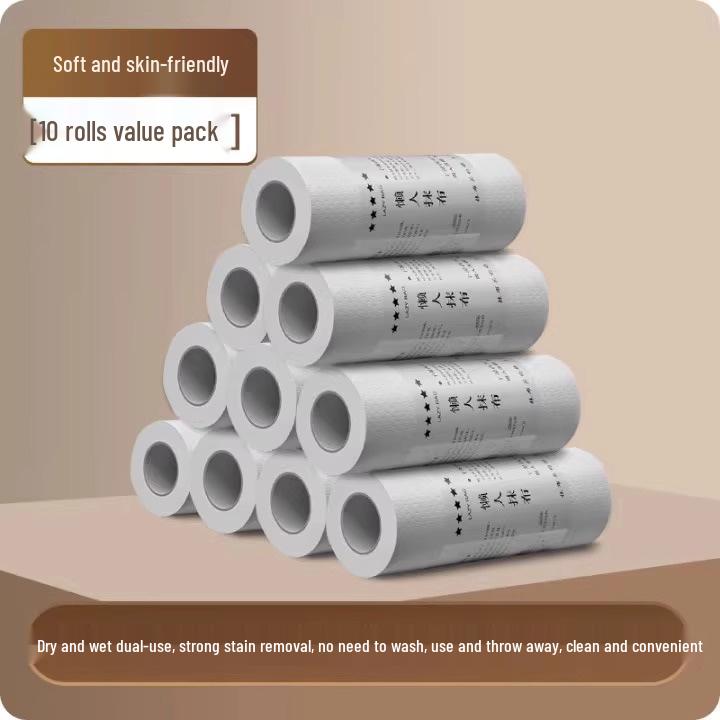 Thickened Dual-Use Disposable Dishcloth - Dry & Wet Kitchen Paper Towel for Cleaning, Oil Removal & Water Absorption